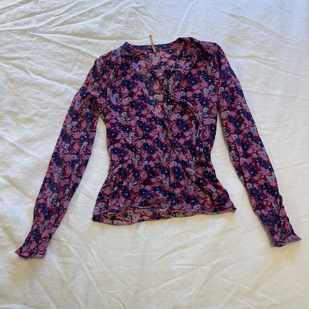 Free People - Vintage Bohemian/70's Floral shirt